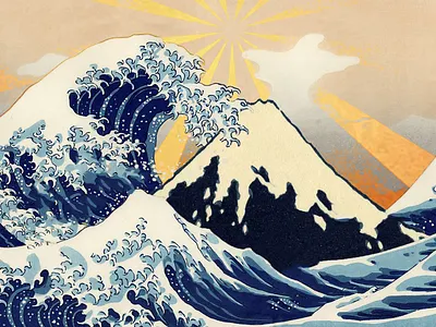 "The Great Wave" Recreation & Manipulation for a Tattoo digital photo manipulation great hokusai manipulation photo the great wave wave