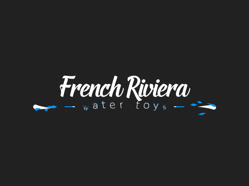 French Riviera Water Toys ae after aftereffects animation brand branding framebyframe liquid logo motion