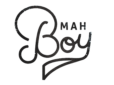 That's Mah Boy! baby boy handwritten type typography