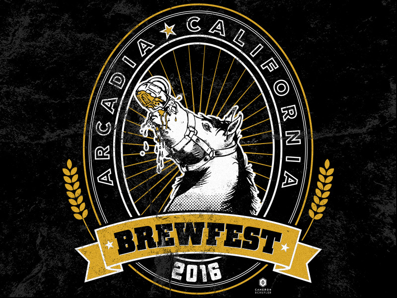 Example of KROQ Brewfest Drunken Horse Tee Design