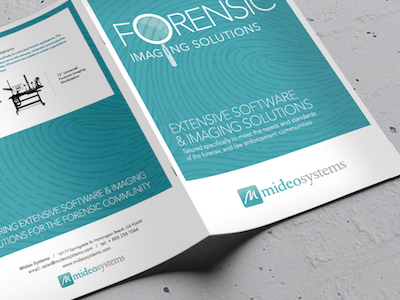 Forensic Imaging Brochure brochure cover crime csi flat header lab logo marketing print text