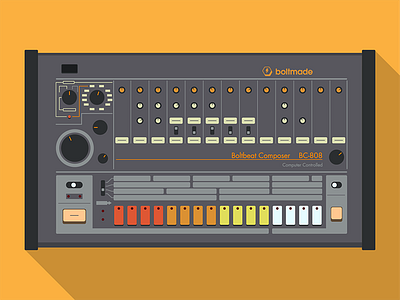 BC-808 Boltmade Rhythm Composer 808 boltmade drum machine roland tr 808