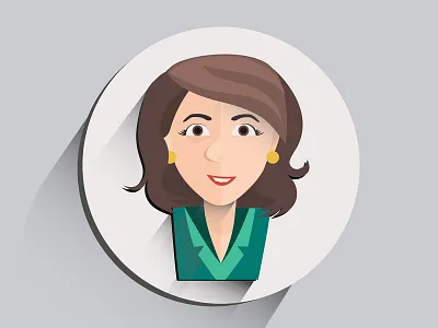 Self Portrait design flat icon selfportrait style