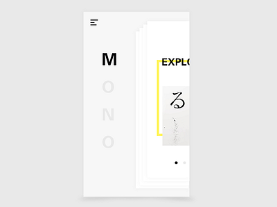 MONO design interface mobile ui ux