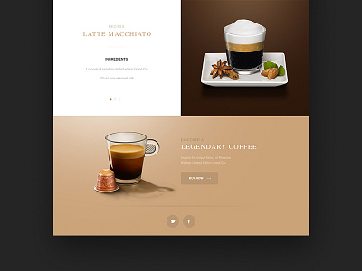 Monsoon Detail 2 coffee hero homepage nespresso ui webdesign website