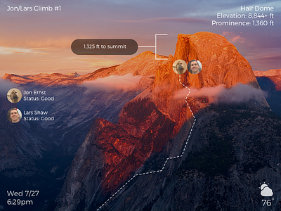 DailyUI - #073 - Virtual Reality 073 dailyui half dome rock climbing yosemite