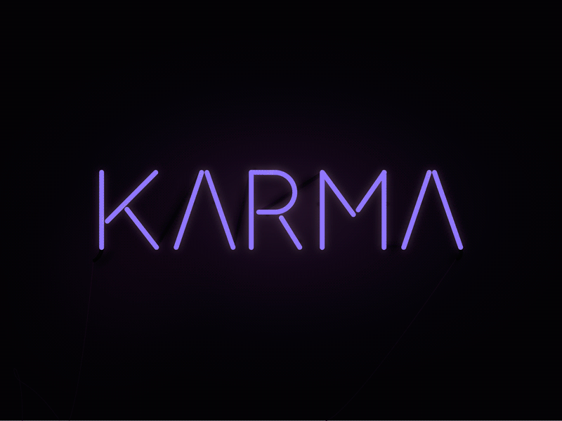 Neon Karma gif gradient karma light neon purple