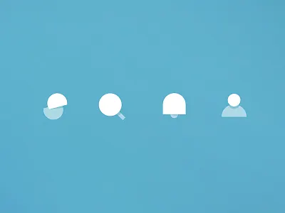Minimalistic Icons app blue clean fresh icon minimalistic simple ui