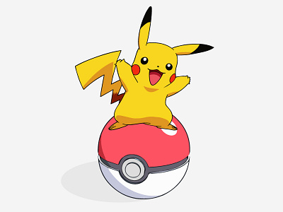 Gotta Catch 'Em All! design fun game illustration pikachu pokeball pokemon pokemon go