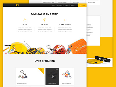 Webdesign product overview overview product webdesign webshop website yellow