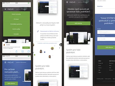 Inove Mobile Design administration application business cloud crm design inove management mobile responsive site system