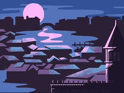 Venice blue illustration vector venice