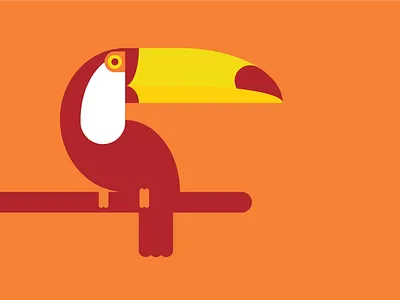 Toucan bird geometric minimalism tropical vector
