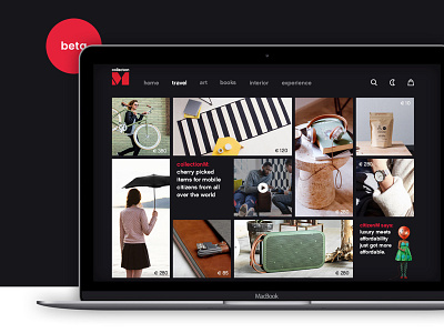 citizenM webshop ] simple ui design amsterdam home homepage interaction design landingpage ui ux webdesign webshop website