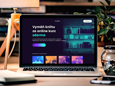 Czech MOOC platform book button course cta gradient homepage mooc platform rank responsive video website