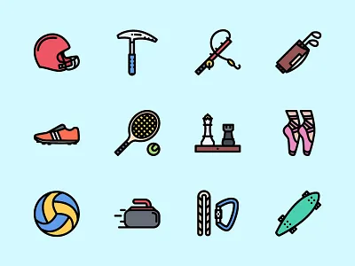The Sport Equipment Icons 100 creativemarket equipment fitness graphicriver gym icon iconfinder icons outline sport