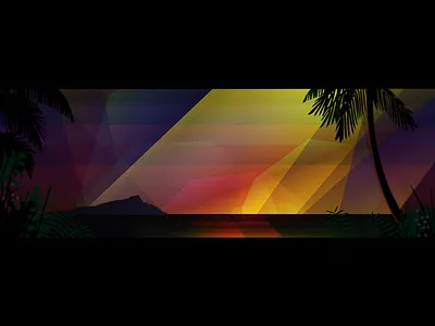 A shot at Paradise beach island jungle latin ocean palmtree sea sky summer sun sunset tropical