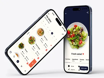 Meal Planning Mobile App ios mobile app recipes ui