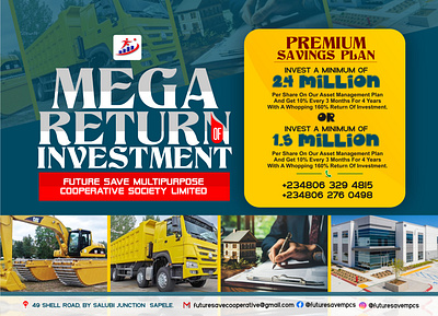 Mega Return Investment branding graphic design