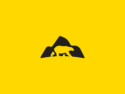 Polar Bear icon logo mountain polar bear