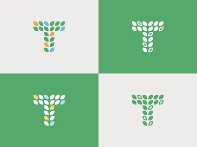 Teach People Logomark identity learn leaves logo logomark nonprofit teach