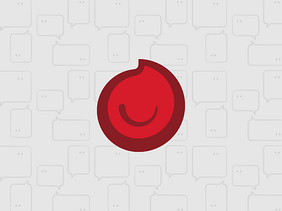 Social Network bubble face fire flame logo networking smile social word