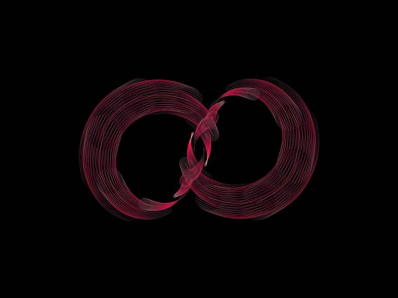 Infinity Pink 3d abstract animation c4d cinema 4d gif infinity lines lizardfei motion design motion graphics tracer