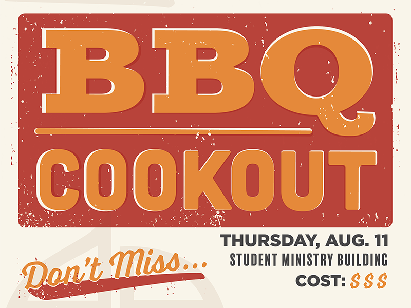 Example of BBQ Cookout