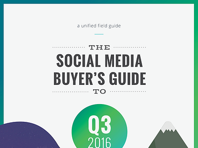 2016 Q3 Social Media Buyers Guide magazine open sans oswald vast shadow