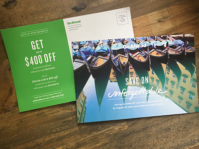 promotional postcard lettering promo promotional direct mail travel travel marketing wanderlust