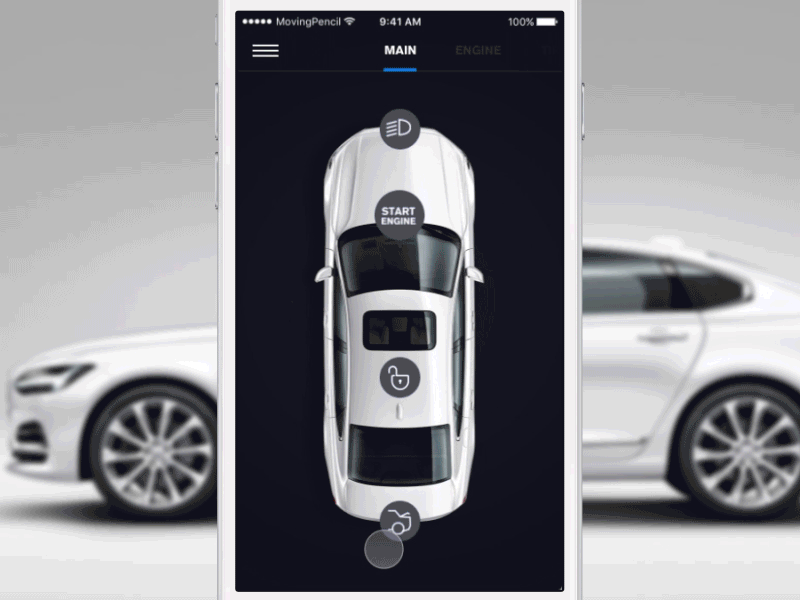 MyVolvo App Concept Part II app concept control remote ui ux volvo