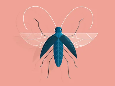beetle friend. 2d beetle bug illustration nature photoshop styleframe vector wings
