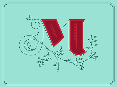M monogram. monograma