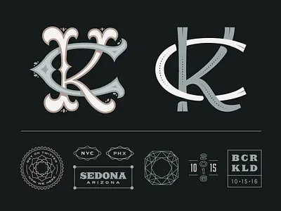 Kelsey + Chris branding design elements graphic invitations monogram typography wedding