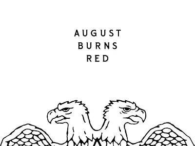 August Burns Red I design eagle illustration lettering metal
