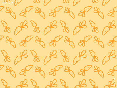 Carrots cartoon flat for sale illustration monoline pattern vector