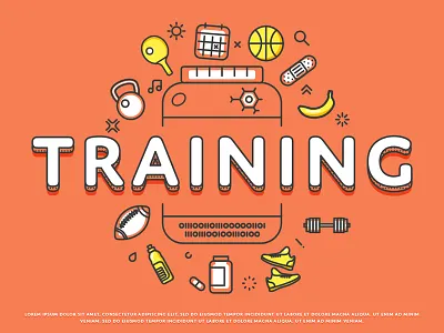 Training Icons apple athlete ball banana carrot condom health icon leaf pills rocket weight