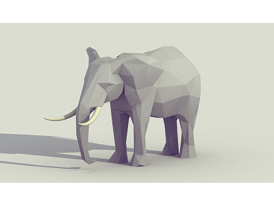 Elephant T-Shirt 3d blender buy elephant isometric low low poly model poly shirt