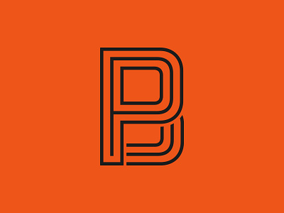 PB Monogram b logo monogram p type. letter