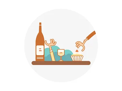 Like a fish！ cake drink fish sketch