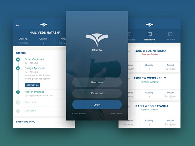 Login screen mobile app photography ui ux