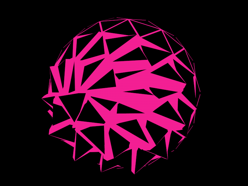 80's! Flat Sphere Effector 1 3d c4d cinema4d flat motion motion design