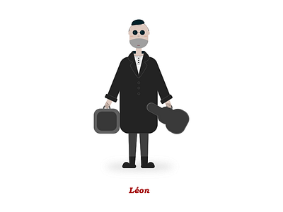Léon illustration leon mathilda vector