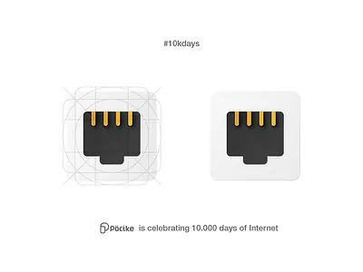 10k days of Internet 10000 10kdays app celebrate connect design icon internet material