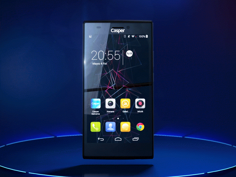 Casper Via V6 3d animation c4d casper phone promo smart phone