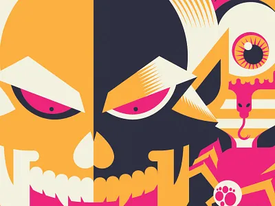 Cap Bearer 2 design geometric illustration mighty max poster screen print toys