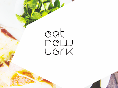 eat NY clean food logo logotype minimal modern newyork restaurant simple