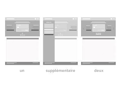 Multi-Card - Low Fidelity Mockups bank finance fintech osiris sketch user experience ux wireframe