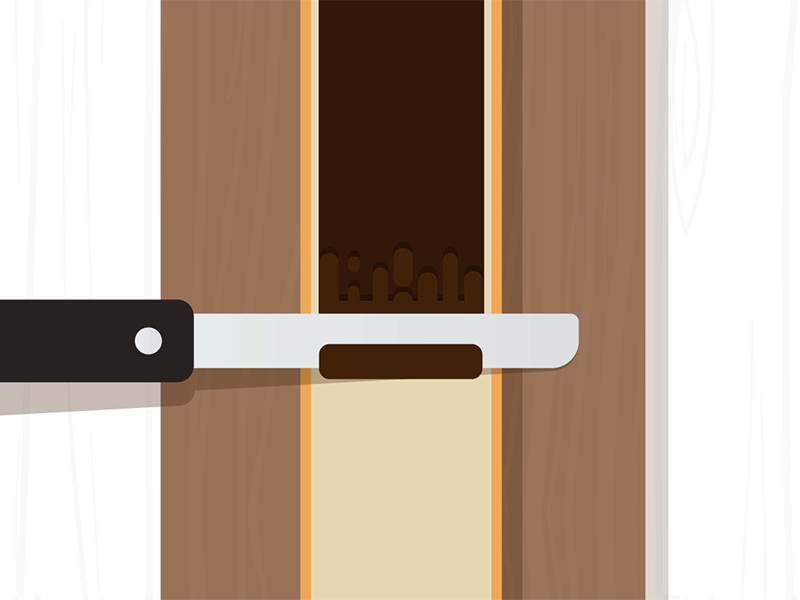 Infinite spread bread chocolate infinite knife loop spread vector