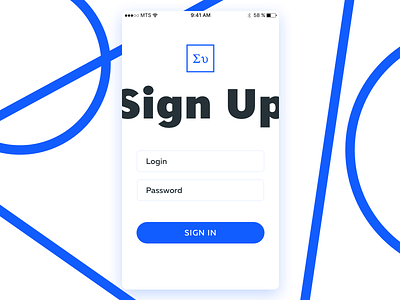 Daily UI #001 001 dailyui form freebie log in sign in sign up sketch ui